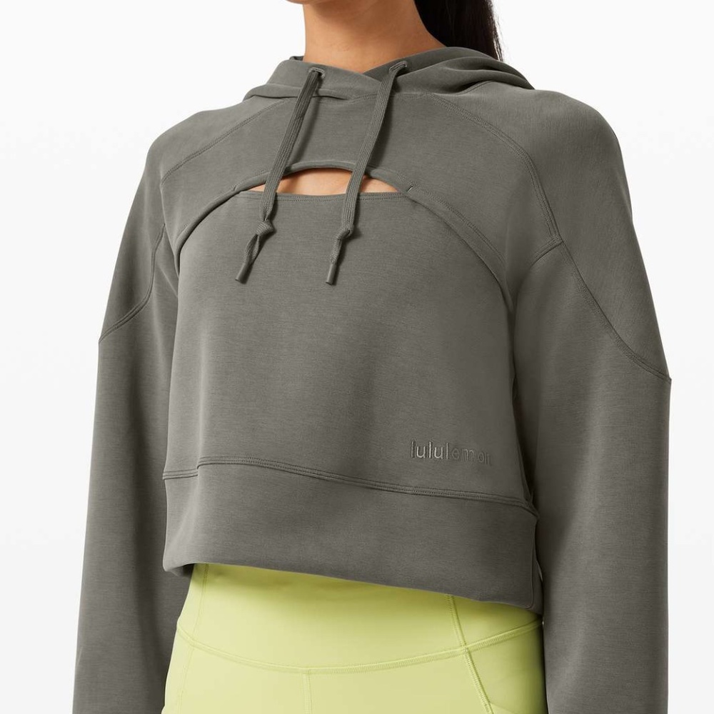 Lululemon Get Centered Crop Hoodie